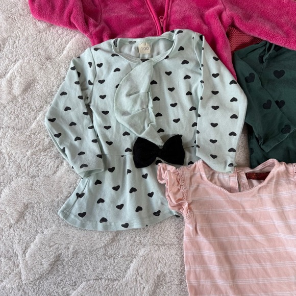 Baby Girl Clothes Lot 5pc 12-18 Months The Place Gap Simple Joys Hearts - Picture 8 of 13
